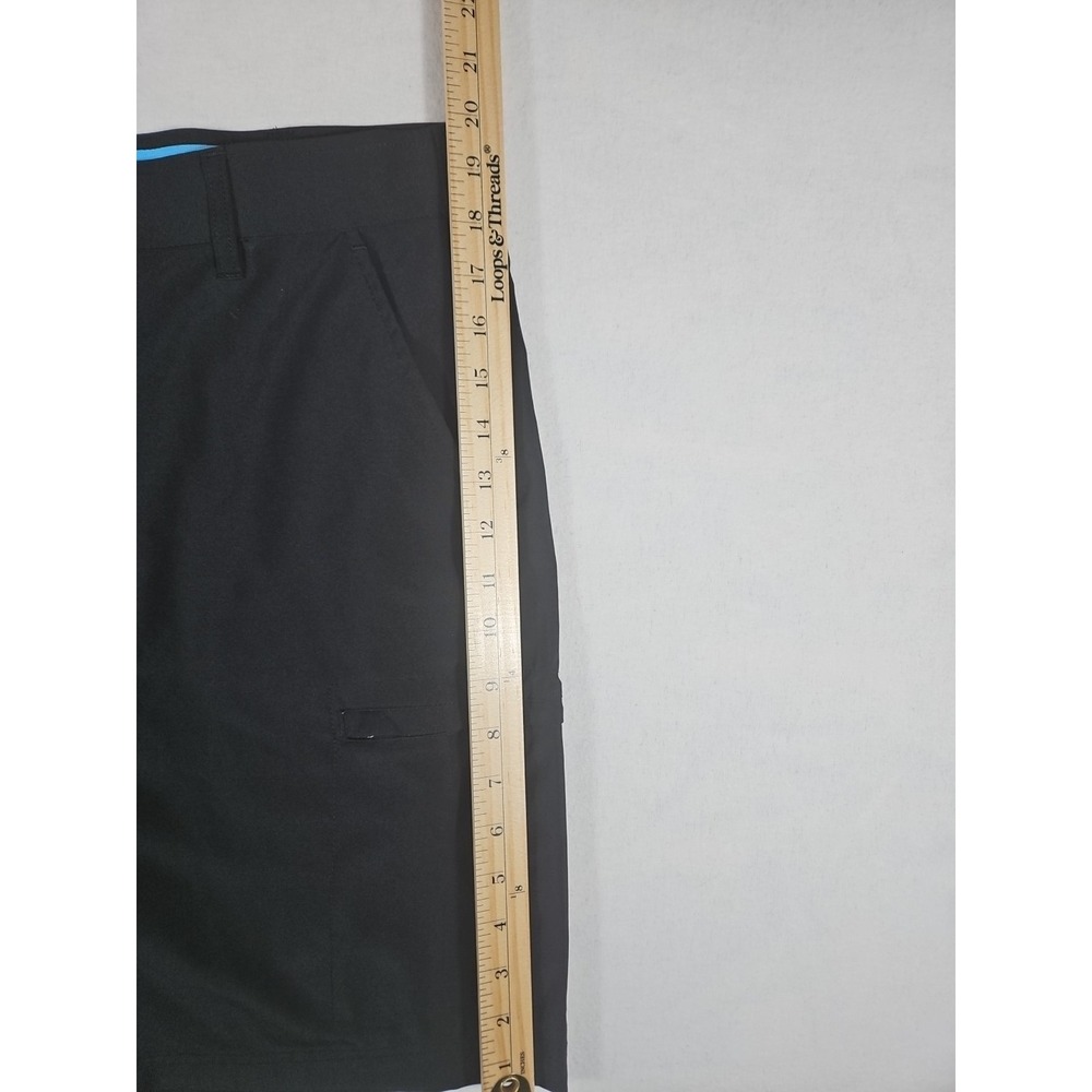 Birdie Bound Shorts Mens 36 Black Golf Performance Cargo Zip Stretch Grip - Picture 3 of 10